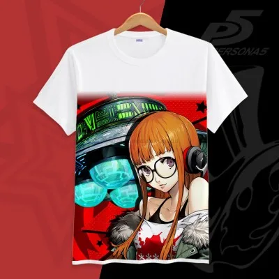 Persona 5 Sakura Futaba Mans Plus Size Short Sleeve T Shirts Cotton Printed Tee XXL to 6XL Persona 5 Sakura Futaba Mans Plus Size Short Sleeve T Shirts Cotton Printed Tee XXL to 6XL