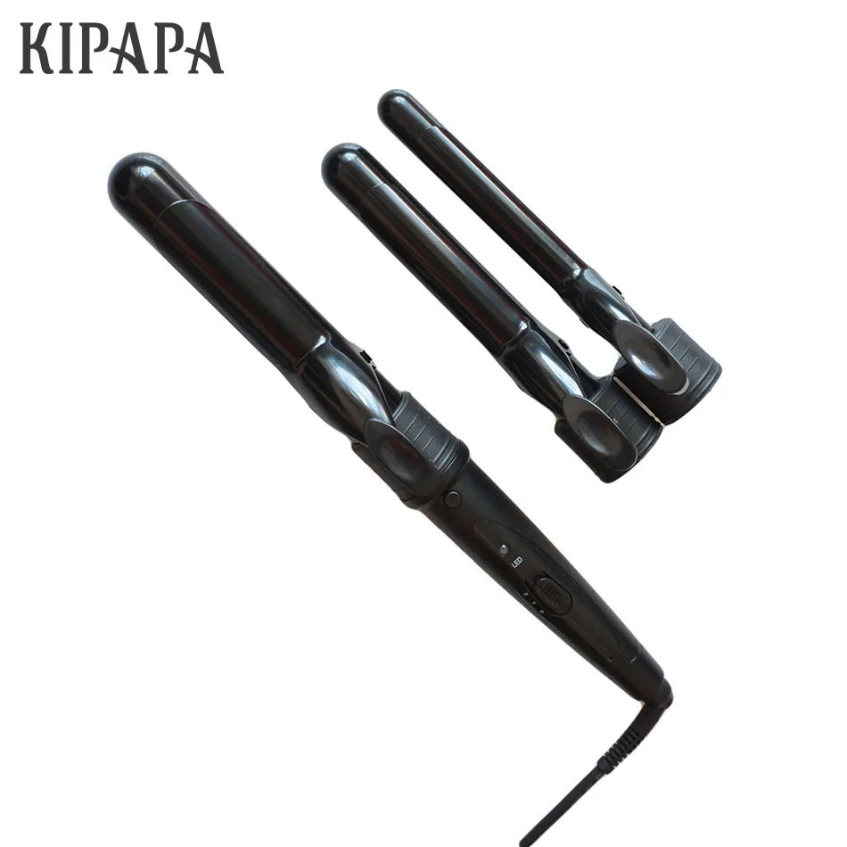

Ceramic Styling Tool New 3 in 1 Curling Iron Set 410F Hair Curling Wand 3/4 - 1 1/4 inch Hair Salon Curler Waver Maker
