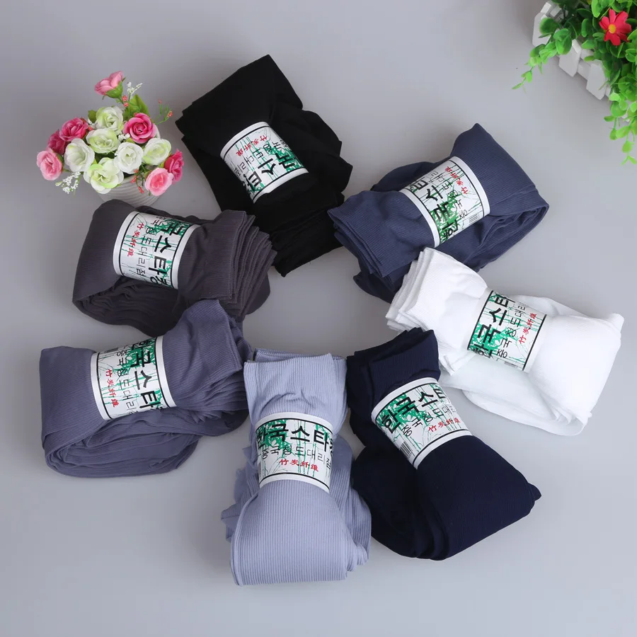 Men Sexy Socks Bamboo Fiber Nylon Summer spring breathable heat, men