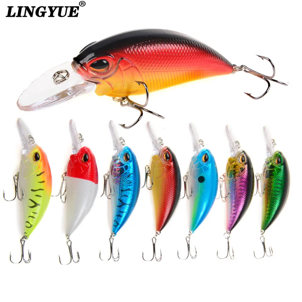 

1PC Wobbler Fishing Lure Big Crankbait Minnow Bass Trolling Pike Carp Lures 7 Colors 15g/9cm Artificial Bait Swimbait Pesca