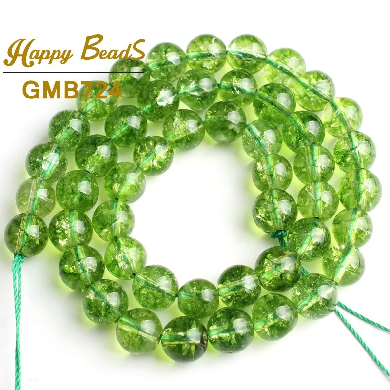 Натуральный камень Зеленые Бусины перидота круглые свободные бусины 6 8 10 мм выберите размер для самостоятельного изготовления ювелирных изделий браслет