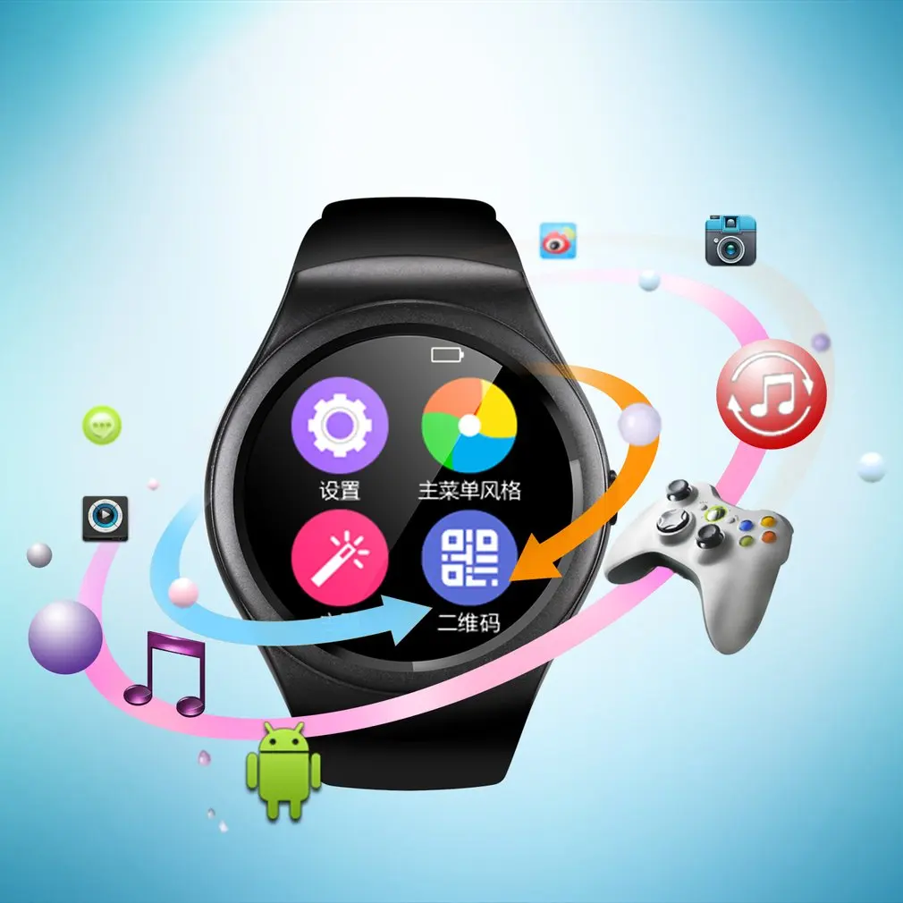 Multifunctional K8 Bluetooth Smart Watch 1.3 Inch IPS Touch Screen Watch Sport Fitness Pedometer Support SIM TF Card Multifunctional K8 Bluetooth Smart Watch 1.3 Inch IPS Touch Screen Watch Sport Fitness Pedometer Support SIM TF Card
