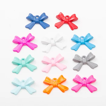 

28pcs Bow tie Korean style zinc alloy metal pendant charms for diy jewelry making 4489