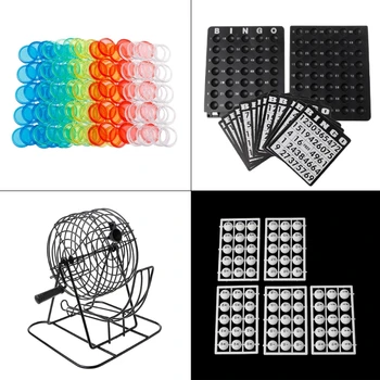 

Bingo Game Set Lottery Numbers Picking Lucky Machine Fun Family Party New Deluxe D5BA