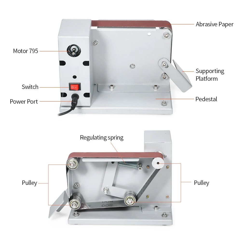 Meterk ленточно-шлифовальный станок мульти-функциональный ремень Тип песок BeltElectric шлифовальная машина маленькая шлифовального круга машина Мощность инструмент