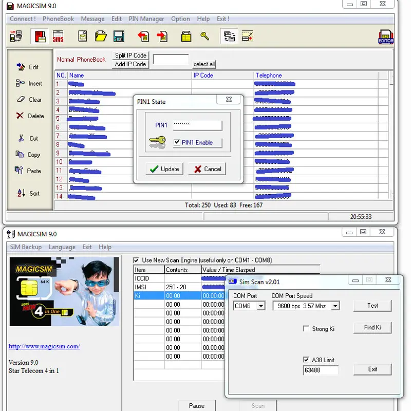 USB мобильный телефон GSM CDMA портативный считыватель sim-карт писатель копия Cloner изменить резервный