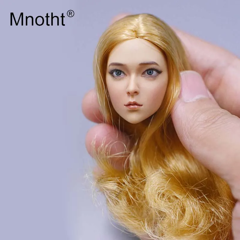 

Mnotht Toys 1/6 Scale Female Head Sculpt Big Eyes Cartoon face Two dimensional style Head Carving Model For 12in Action Figures