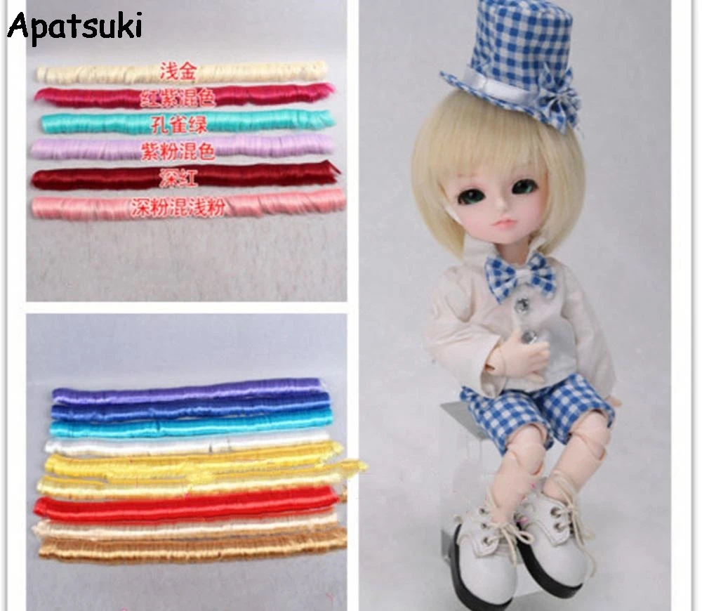 5 100CM Hot Sale Synthetic Fiber High temperature Doll Wig For Monster High Doll Fringe Hair