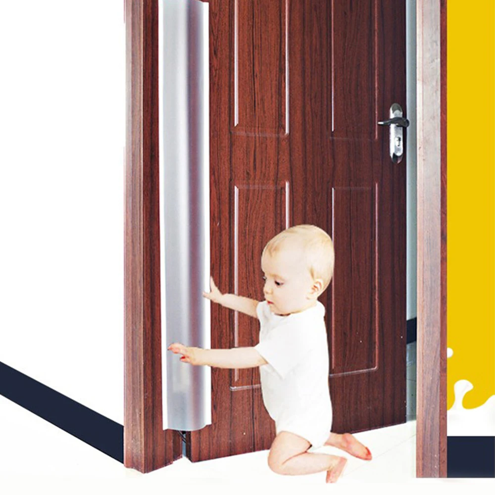 Детская безопасная защитная лента детская бесшовная дверь двухсторонняя паста Анти-захват протектор для дома дети дверной переключатель анти-пинч протектор