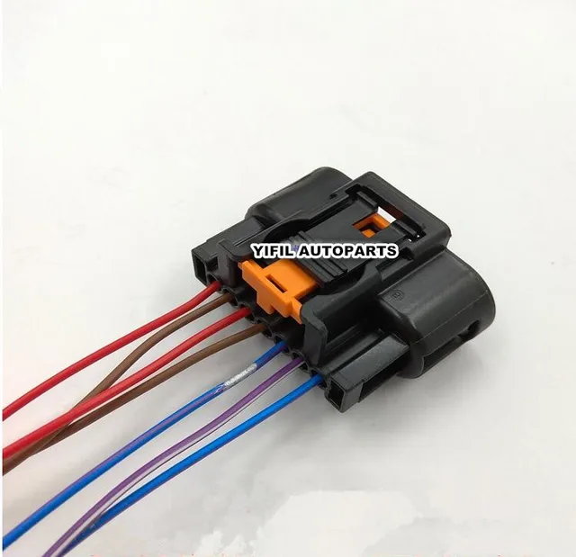 2pcs/lot 7 Pin/Way High Voltage Ignition Coil Plug Connector With