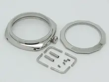 45 мм Полированной Нержавеющей Дело Fit SeaGull 6497-6498 Движение