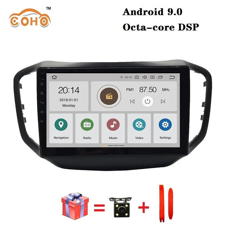 

Car audio Android 9.0 8-core 4/64G for Chery Tiggo 5 with radio DSP BT GPS navigation support WIFI ahd SWC