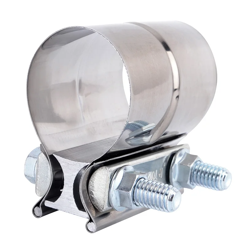 

evil energy 2'' 2.25'' 2.5'' 3.0 Stainless Steel Exhaust Band Clamp Turbo Exhaust Downpipe Catback Butt Joint Band Exhaust Clamp