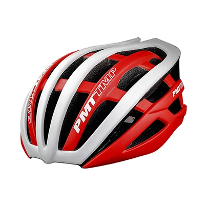 PMT велосипедный Аэро шлем сверхлегкий в форме безопасные велосипедные шлемы Мужские Женские подростковые дышащие MTB Горный Дорожный велосипедный шлем - Цвет: Red-White