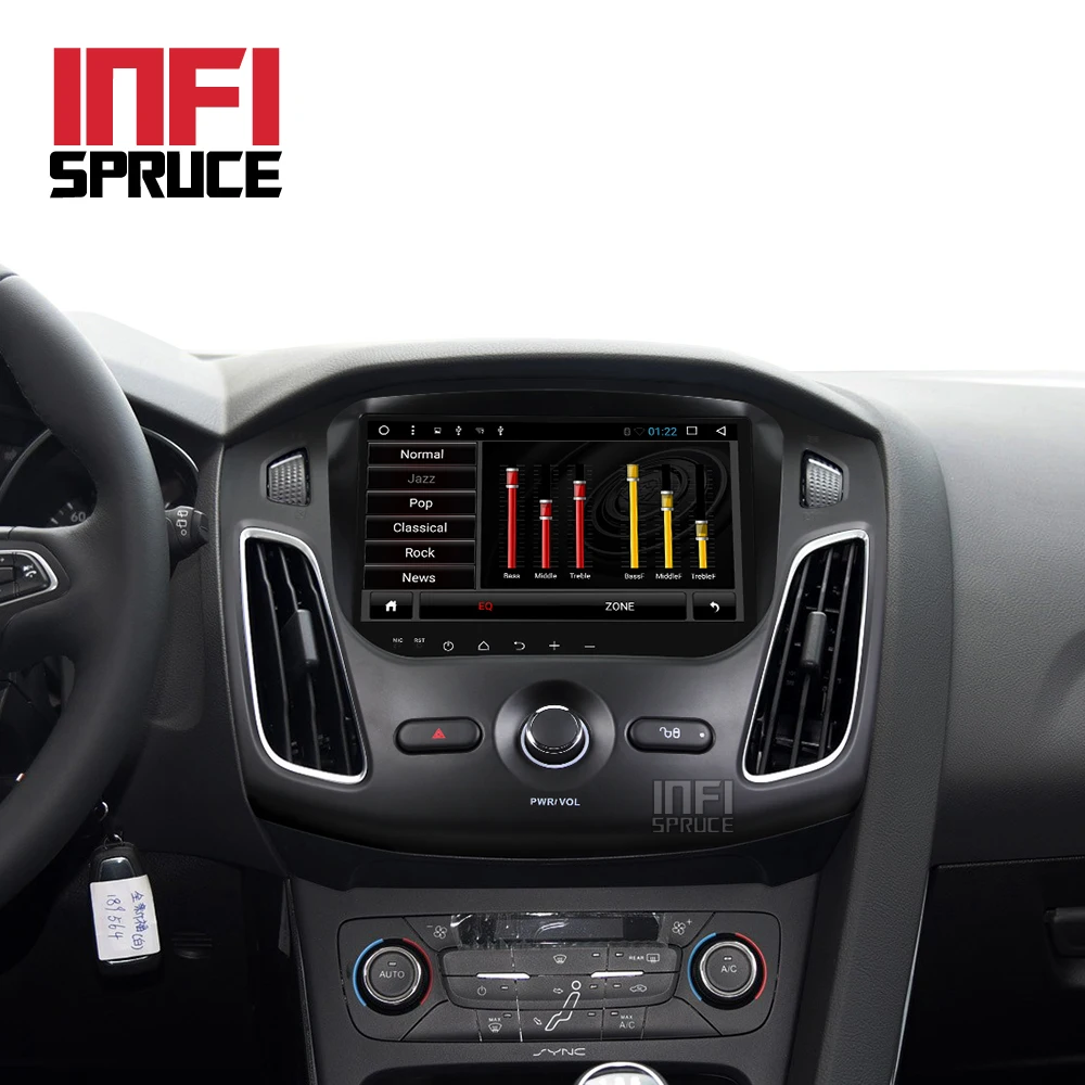 Android 8 1 автомобильный dvd для Ford focus Mondeo S max smax Kuga c 2012 2015 с радио GPS медиаплеер 1024*600