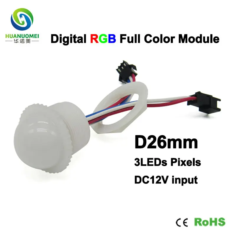 Полноцветная светодиодная Пиксельная лампа 3smd 26 мм 3 светодиода s UCS1903 5050 rgb smd
