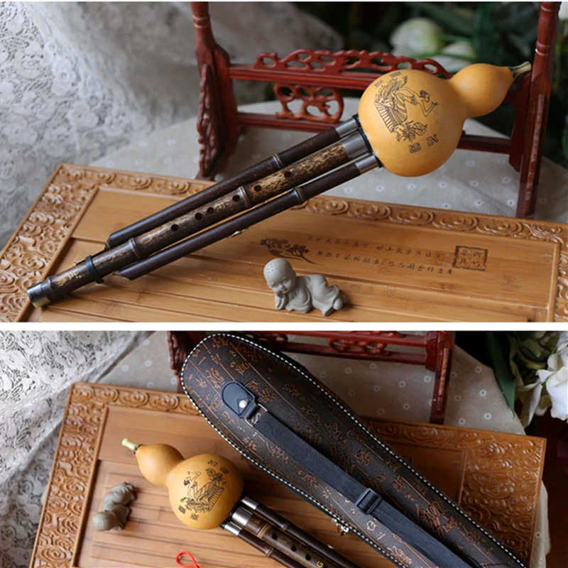 Maxbell Hulusi Flute Cucurbit Flute Bamboo Hulusi With Case For Music Lover Beginner 2852545378873