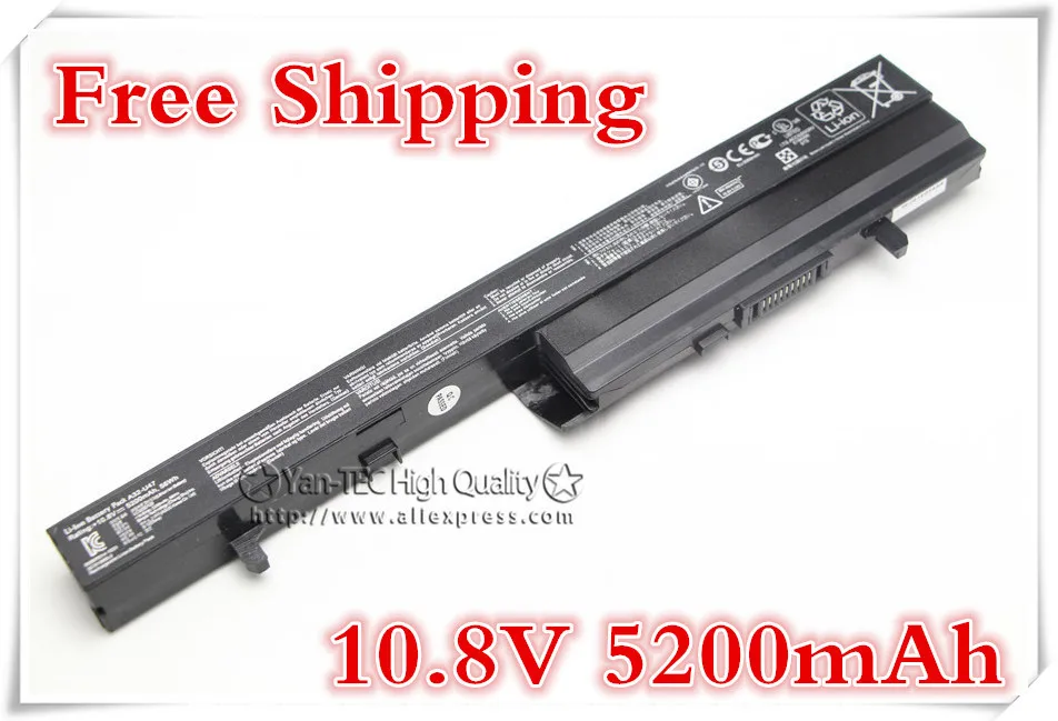 

11.1V 5200mAh Laptop Battery for Asus A42-U47 U47 U47A U47C U47V U47VC A32-U47 Free shipping