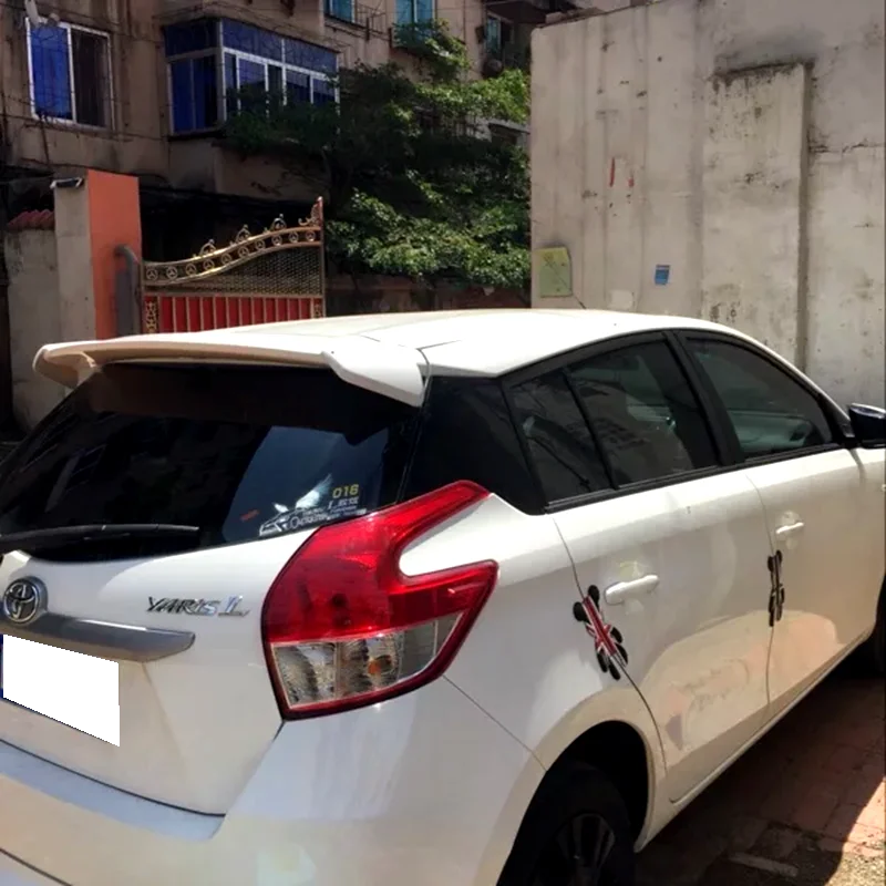 Для 2014 2016 Toyota Yaris спойлер высокого качества ABS Материал заднее крыло автомобиля
