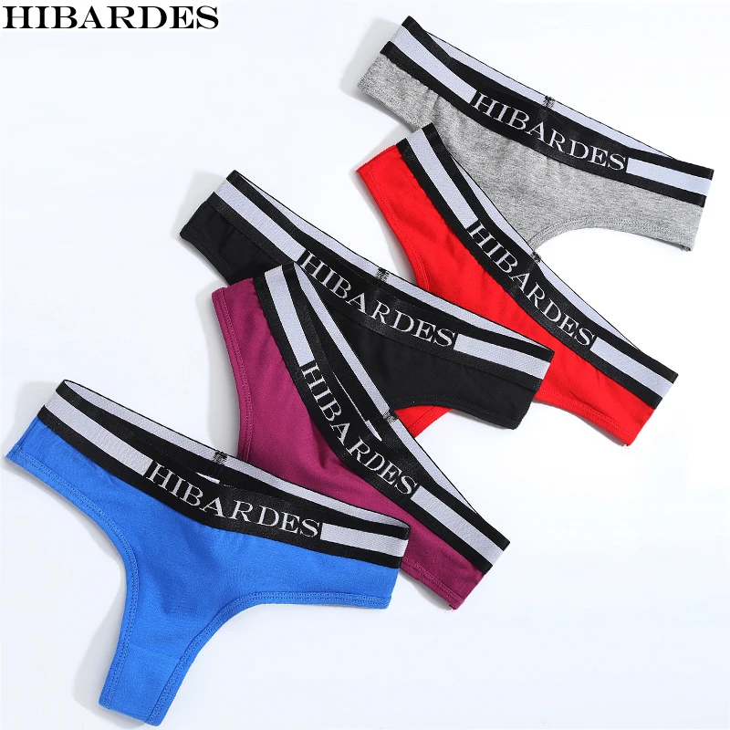 5 шт. женское нижнее белье 93% хлопок 7% спандекс|sexy lingerie panties|thong womenlow waist thong |