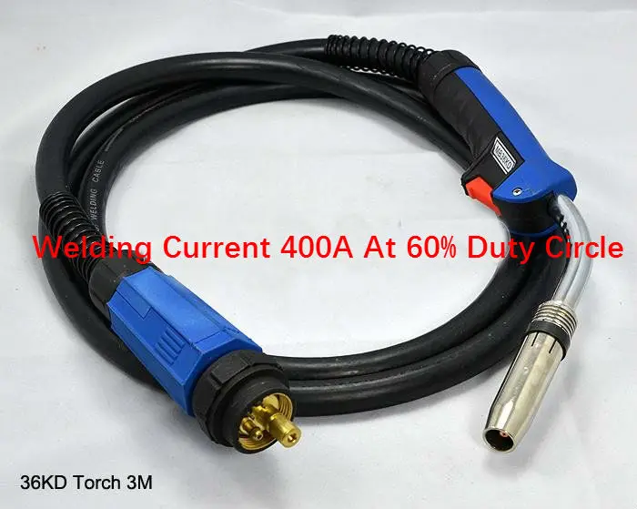 

BINZEL STYLE 400A MB36KD (3-METERS) MIG WELDING TORCH / GUN 36KD MB36 MIG/MAG Welding Torch welding wires 1.0-1.6mm 3M