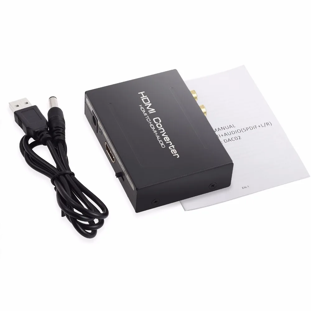 PROSTER для 1080P 5 1 Mini HDMI аудио конвертер Оптический SPDIF + RCA экстрактор сплиттер с