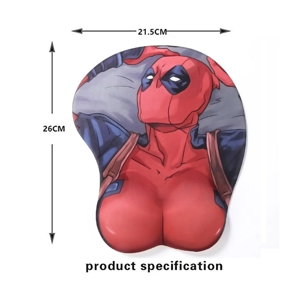Kopen Deadpool Muismat Deadpool 3D Muismat Desktop Muis Mat Gaming Mousepad Polssteun Pad 10.2 \