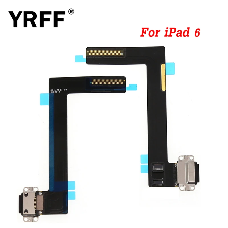 

New Replacement For iPad 6 iPad6 Dock Connector Charger Charging Port Flex Cable For Air 2 Air2 Micro USB Dock + Mic Microphone
