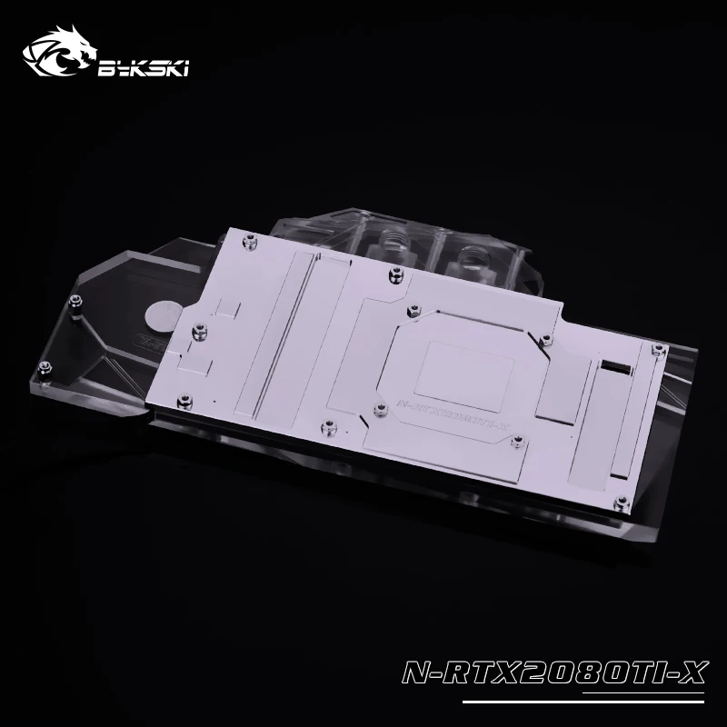 BYKSKI для NVIDIA GeForce RTX 2080Ti/2080 Founders Edition 11 ГБ GDDR6/Reference Edition. Водоблок с полным покрытием.
