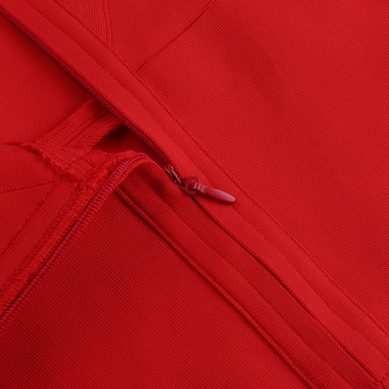 Ocstrade красные бандажные платья Новое поступление бандажные платья знаменитостей на тонких бретелях вечерние женские облегающие платья миди