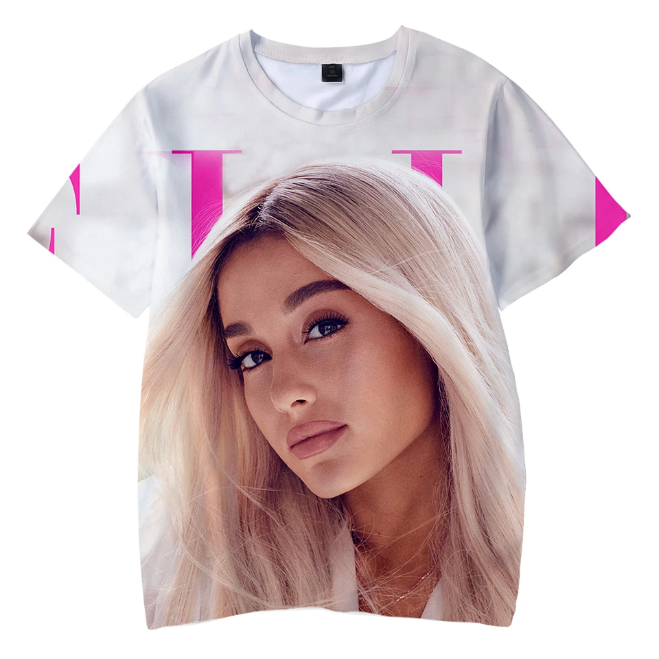 

3D Ariana Grande Kids T-shirt Summer Casual Boys and Girls Shirt Fashion Short Sleeve Cool Soft T-shirt