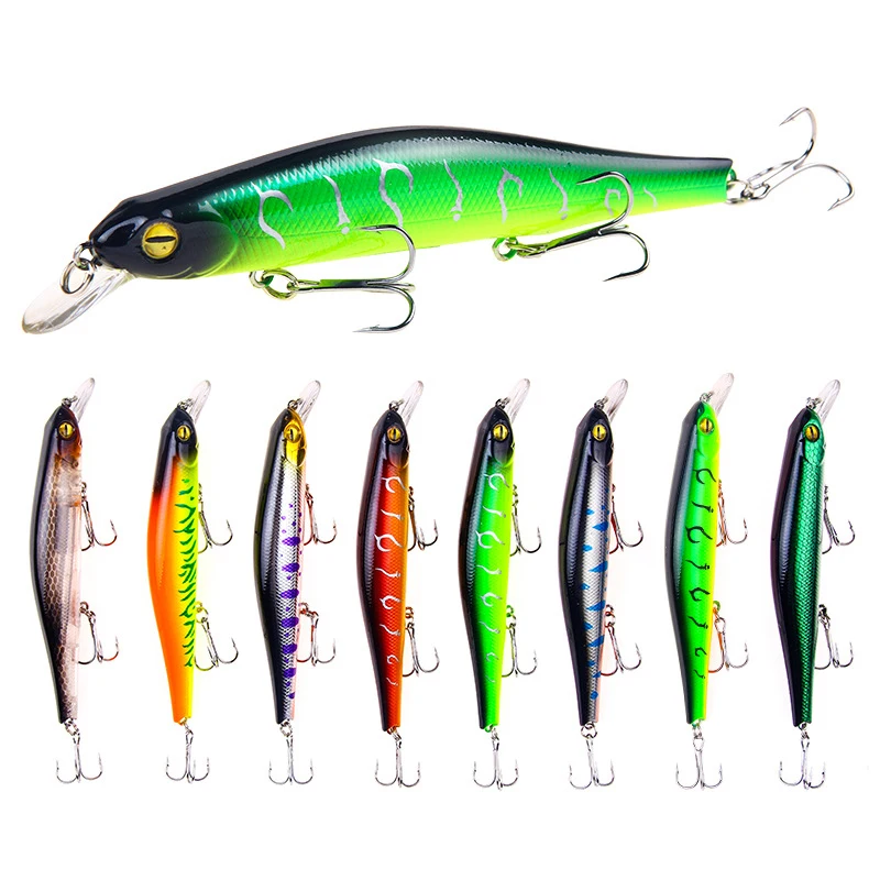 

Jig Pesca Magnetic Guide Ring 3D Eyes For Crankbaits Isca Artificial Fishing Lure 12.5cm/17.7g Minnow Sinking Hard Bait Tackle