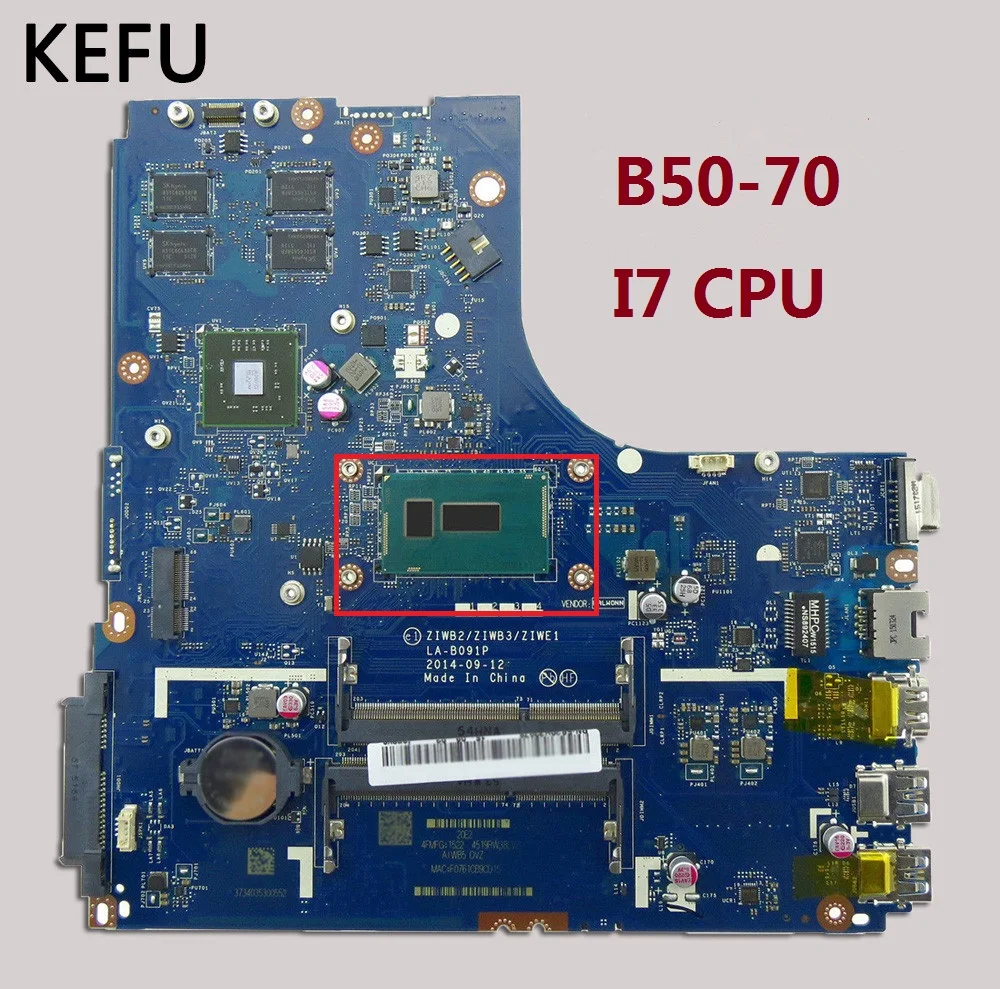KEFU Высокое Качество для Lenovo Ideapad B50-70 материнская плата ноутбука ZIWB2/ZIWB3/ZIWE1 телефон