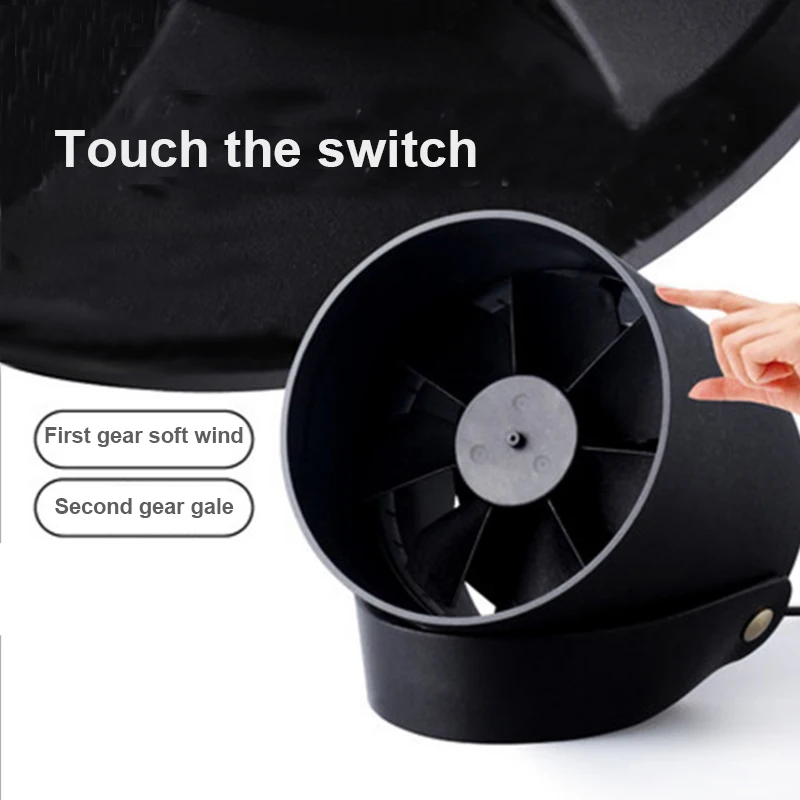 USB Ventilador Recargable Protable Fan Mini Desktop   Ultra-quiet Fan Electric Cooling Small Charging Laptop Fan Seven Vane Blow (7)