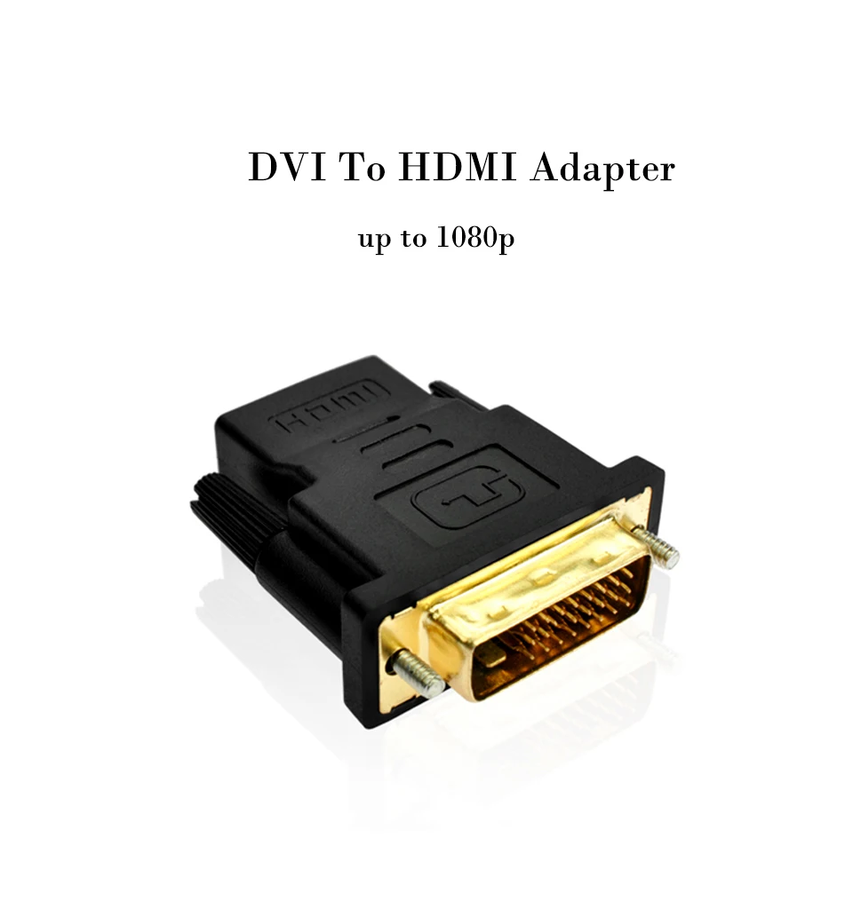 Pretty Electronic HDMI to DVI 24+1 Adapter Female to Male 1080P HDTV Connector for Multimedia Mnitor PC PS3 Projector TV Box (1)