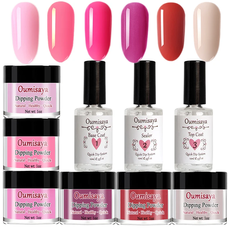 1 OZ/банка 9 in комплект Oumisaya порошок для ногтей Starter Kit с Dip Системы полезных мелочей