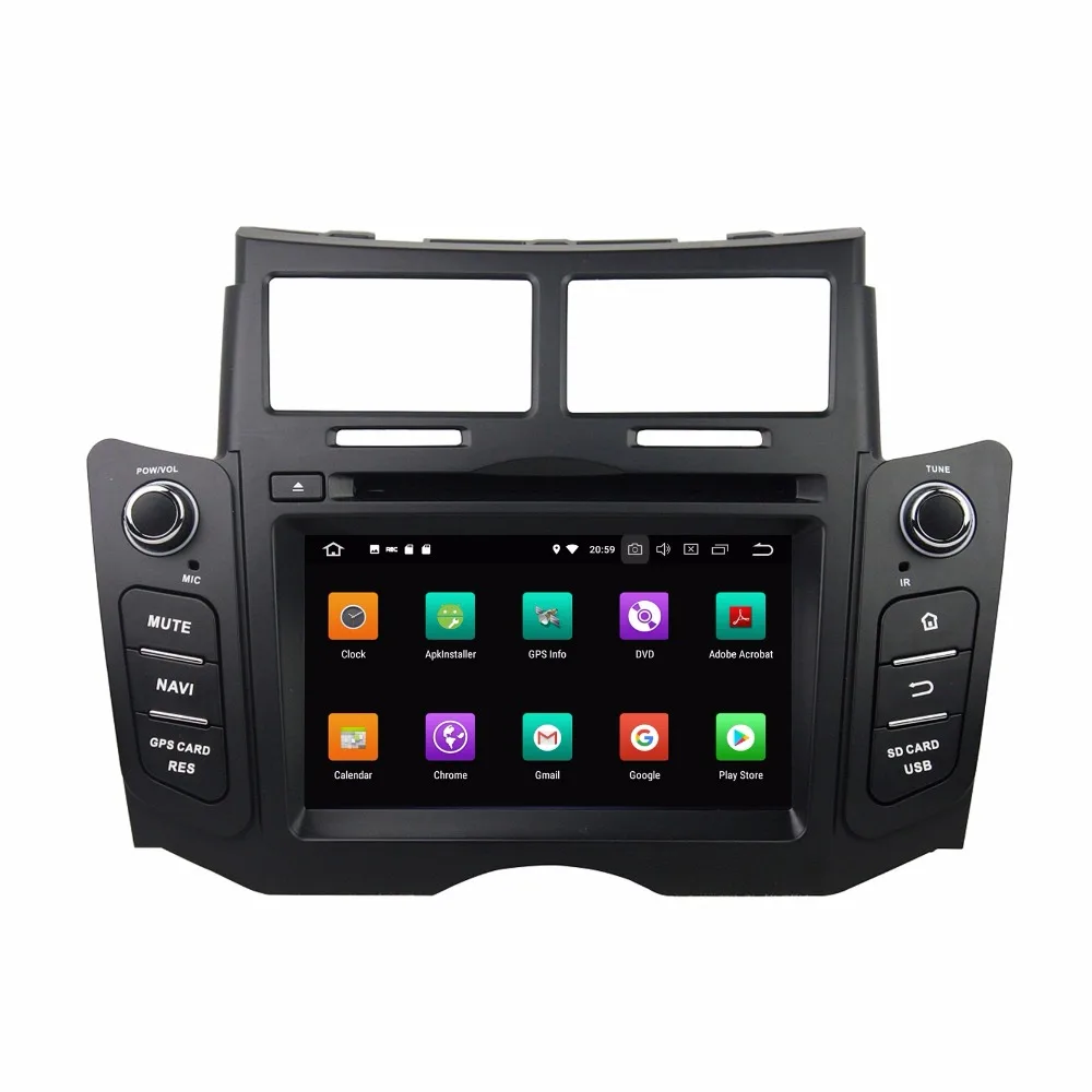 Perfect Octa Core 6.2 inch 8 core Android 9.0 Car Radio DVD player GPS for for Toyota Yaris 2005 2006 2007 2008 2009 2010 2011 64G ROM 1