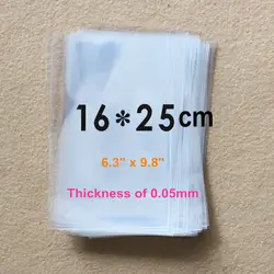 900x(16x25 см) тонкие плоские состава OPP Ясно Пластик Сумки для башня упаковка оптом