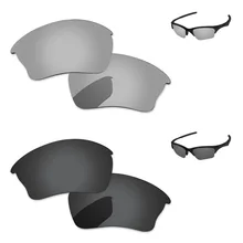 Черный серый и хром серебро 2 пары Поляризованные Сменные линзы для полукуртки XLJ Солнцезащитные очки Рамка UVA и UVB Защита