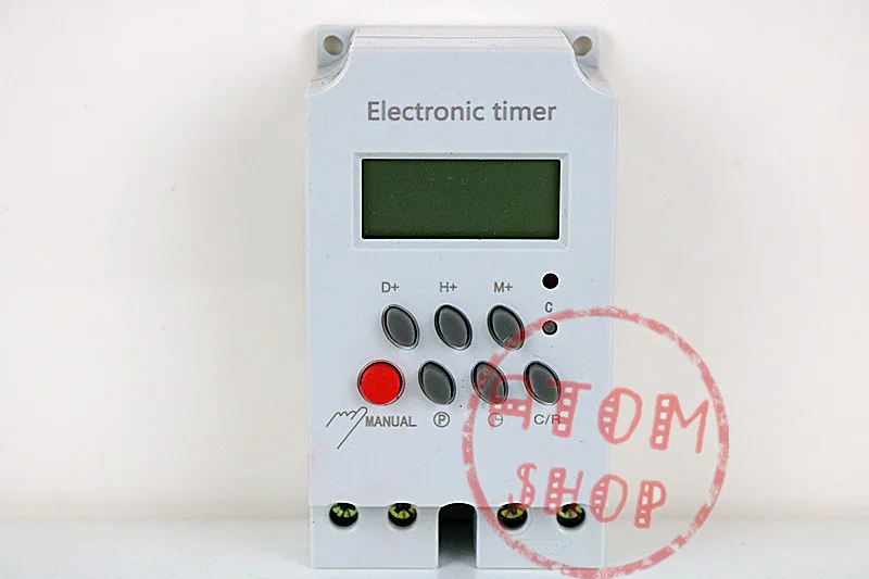 

OKtimer brand KG316T-II AC 220V 25A Din Rail LCD Digital Programmable Electronic Timer Switch Digital Timer Controller KG316T