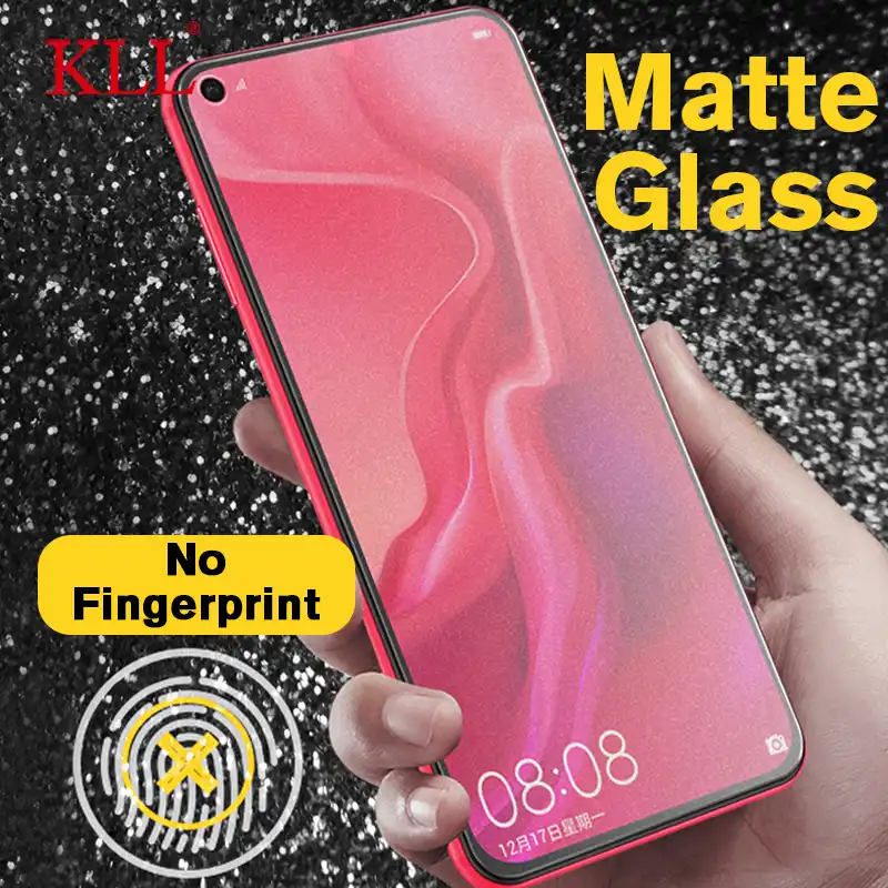 GzPuluz Glass Protector Film 25 PCS AG Matte Anti Blue Light Full Cover Tempered Glass for Huawei Nova 4e