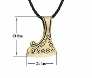 Мужское ожерелье с топором Тора Викинга, женский серебряный Коловрат, славянские амулеты, молоток Тора, крутящий момент, Мужская подвеска, ожерелье, ювелирное изделие для мужчин - Окраска металла: Gold