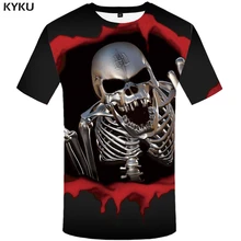 KYKU  Skull T shirt Blood Clothes