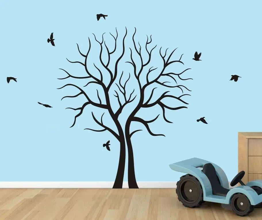 Buy Tree Art Vinyl Wall Decal Large Split Tree Branch
