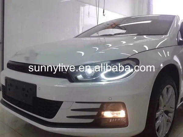 Светодиодный налобный фонарь для VW Scirocco спереди светильник 2008 2015 год 1 4 Версия|lamp
