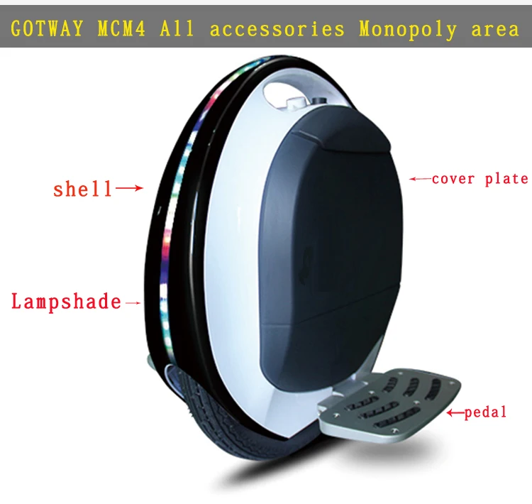 

Gotway MCM4 Electric unicycle Original accessories,Shell,motherboar,Controller,handle bar,Lampshade,upright column,Charger