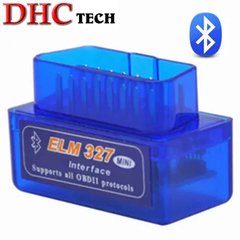 

100% Factory Price SUPER MINI ELM327 Bluetooth OBD2 V2.1 Smart Car Diagnostic Interface tool supports all OBDII protocols