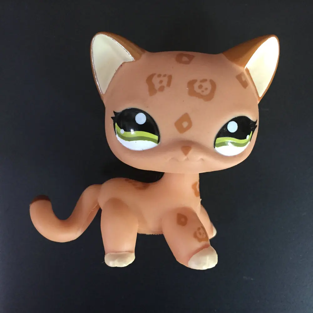 LPS Littlest Pet Lovely Short Hair Cat Figure For Child Toy Gift Collection Orange MX506in