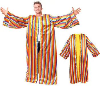 

JOSEPH DREAMCOAT MULTICOLOUR FANCY DRESS CHRISTMAS HALLOWEEN COSTUME COAT OF MANY COLOURS MUSICAL HOLY