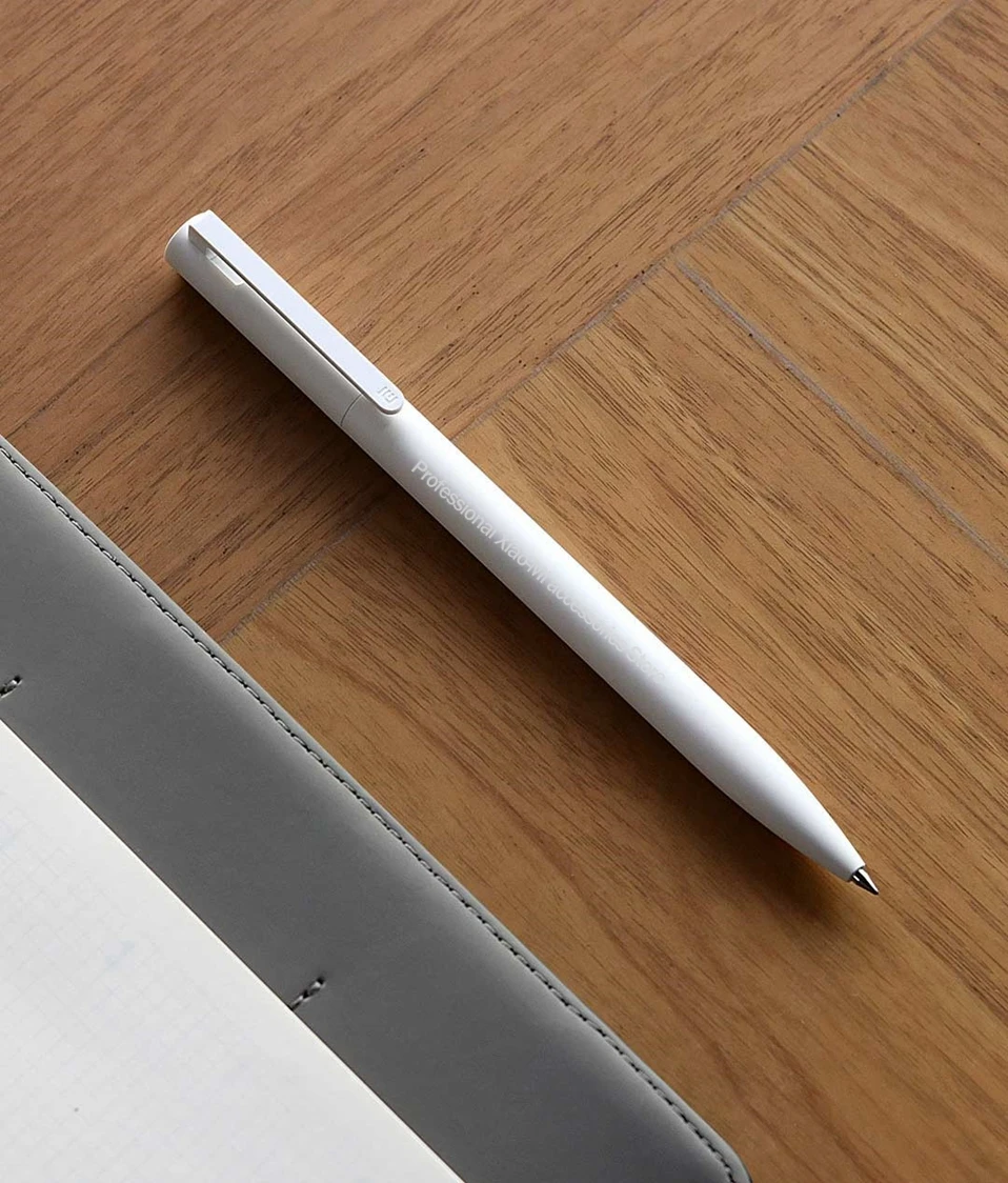 Оригинальные гелевые ручки Xiaomi, 0,5 мм, без колпачка, цилиндрическая ручка, черная ручка, пресс-сердечник, PREMEC, гладкая швейцарская заправка, MiKuni, японские чернила, черные